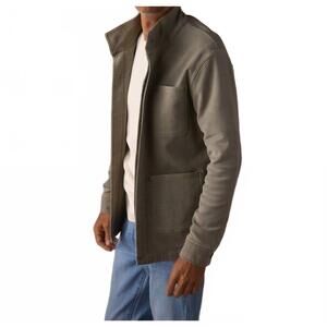 NEW THE NORMAL BRAND comfort terry chore coat in moss
